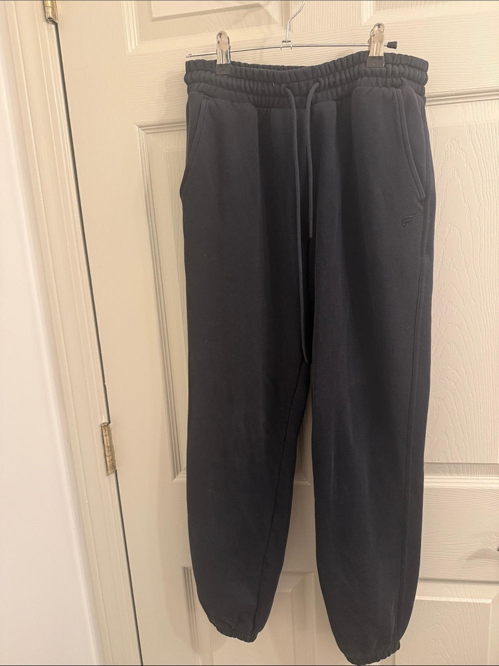 Woman’s Black Jogger Sweatpants - Elastic Waist & Drawstring